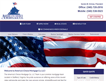 Tablet Screenshot of americaschoicemortgage.com